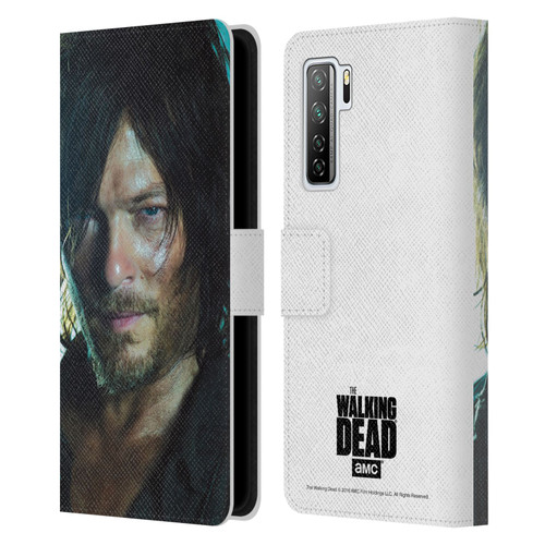 AMC The Walking Dead Characters Daryl Leather Book Wallet Case Cover For Huawei Nova 7 SE/P40 Lite 5G
