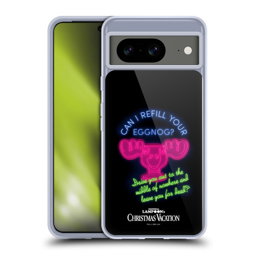 National Lampoon's Christmas Vacation Graphics Eggnog Quote Soft Gel Case for Google Pixel 8