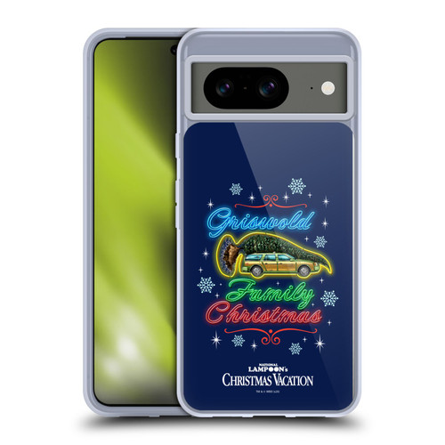 National Lampoon's Christmas Vacation Graphics Neon Lights Soft Gel Case for Google Pixel 8