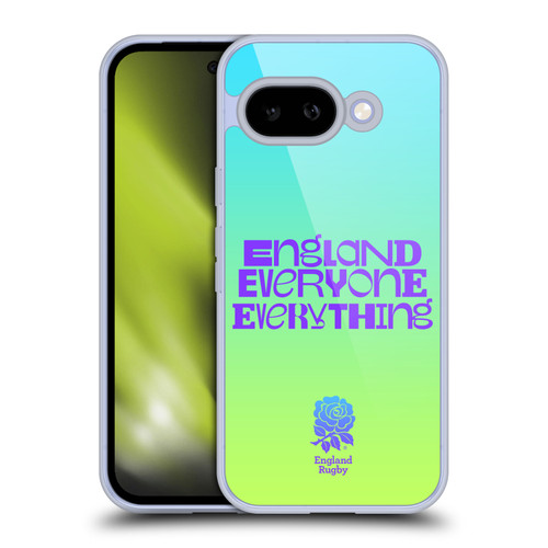 England Rugby Union This Rose Means Everything Slogan in Cyan Soft Gel Case for Google Pixel 9A