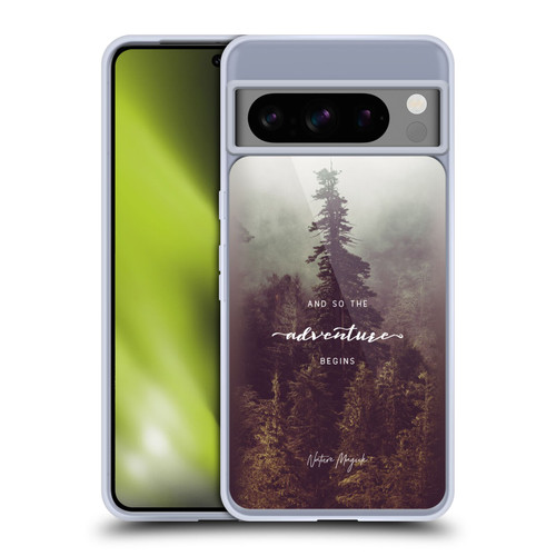 Nature Magick So The Adventure Begins Quote Forest Soft Gel Case for Google Pixel 8 Pro