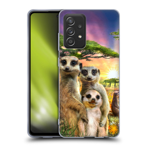 Aimee Stewart Animals Meerkats Soft Gel Case for Samsung Galaxy A52 / A52s / 5G (2021)