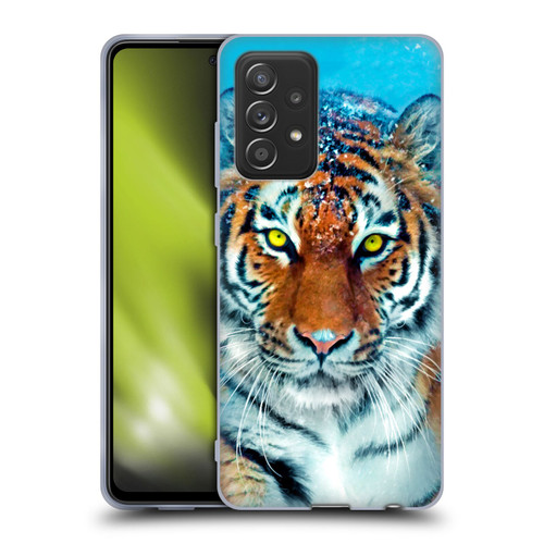 Aimee Stewart Animals Yellow Tiger Soft Gel Case for Samsung Galaxy A52 / A52s / 5G (2021)