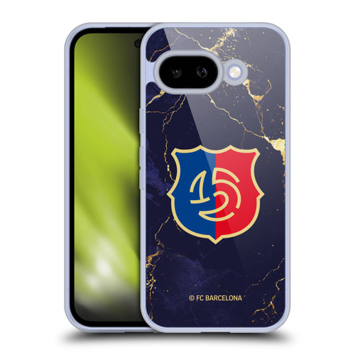 FC Barcelona 125th Anniversary Logo Marble Soft Gel Case for Google Pixel 9A