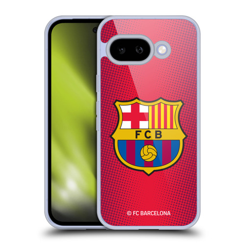 FC Barcelona Crest Halftone Soft Gel Case for Google Pixel 9A