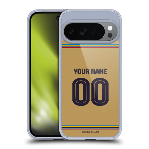 Custom Customised Personalised FC Barcelona 2022/23 Kit Away Soft Gel Case for Google Pixel 10