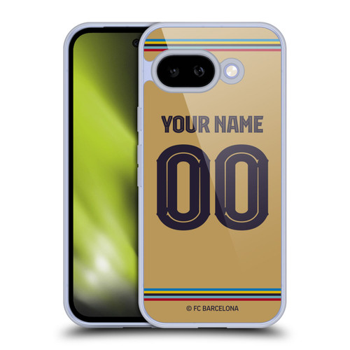 Custom Customised Personalised FC Barcelona 2022/23 Kit Away Soft Gel Case for Google Pixel 9A