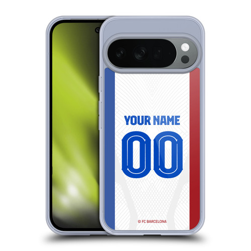 Custom Customised Personalised FC Barcelona 2023/24 Kit Away Soft Gel Case for Google Pixel 10