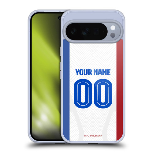 Custom Customised Personalised FC Barcelona 2023/24 Kit Away Soft Gel Case for Google Pixel 10 Pro XL