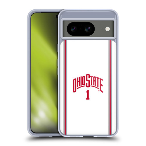 Ohio State University Jersey Basketball Away Soft Gel Case for Google Pixel 8