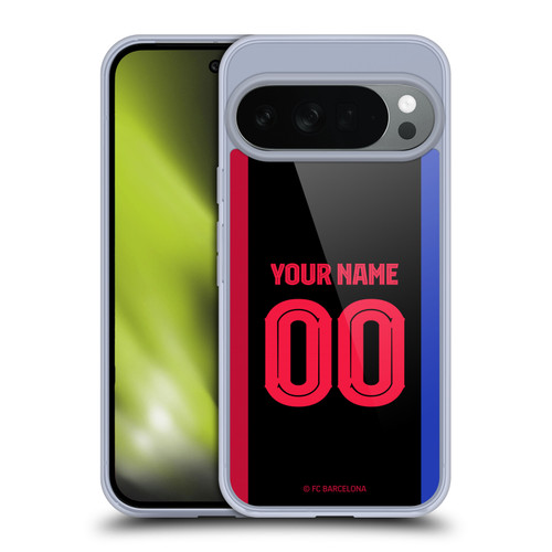 Custom Customised Personalised FC Barcelona 2024/25 Kit Away Soft Gel Case for Google Pixel 10