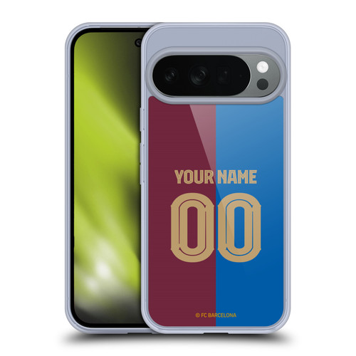 Custom Customised Personalised FC Barcelona 2024/25 Kit Home Soft Gel Case for Google Pixel 10