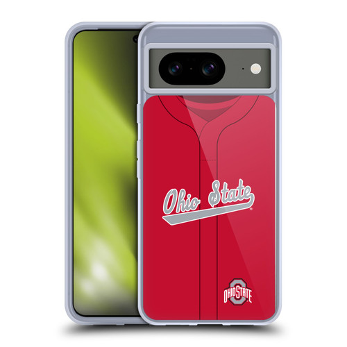 Ohio State University Jersey Baseball Away Soft Gel Case for Google Pixel 8