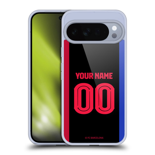 Custom Customised Personalised FC Barcelona 2024/25 Kit Away Soft Gel Case for Google Pixel 10 Pro XL