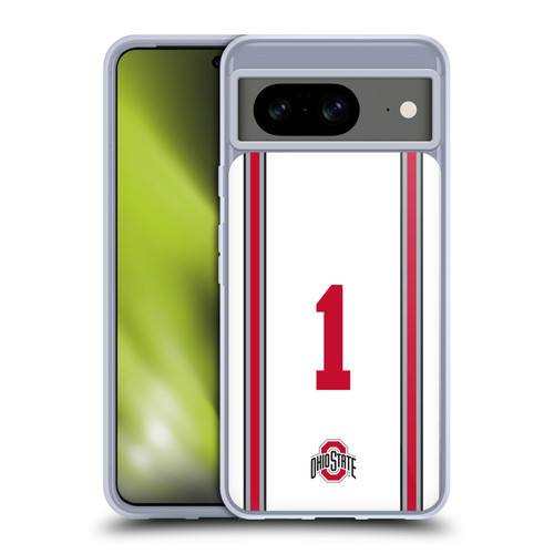 Ohio State University Jersey Football Away Soft Gel Case for Google Pixel 8