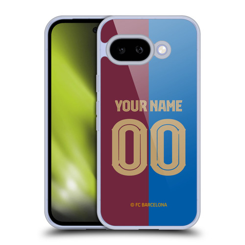 Custom Customised Personalised FC Barcelona 2024/25 Kit Home Soft Gel Case for Google Pixel 9A