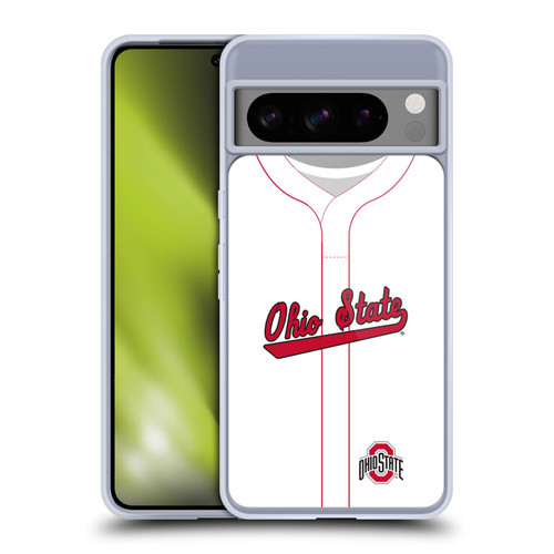 Ohio State University Jersey Baseball Home Soft Gel Case for Google Pixel 8 Pro