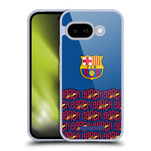 FC Barcelona Forca Barca Logo And Pattern Soft Gel Case for Google Pixel 9A
