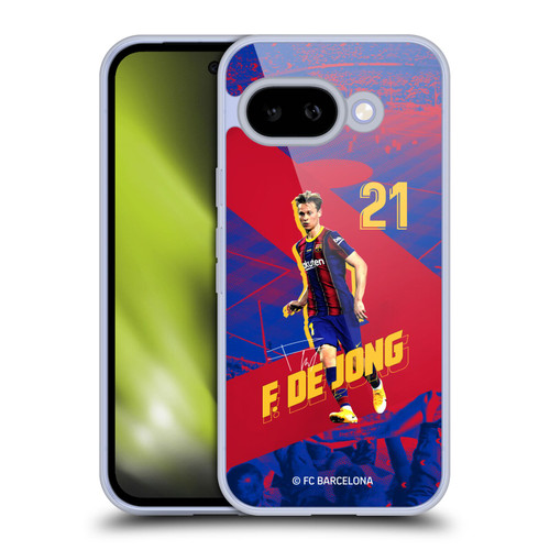 FC Barcelona 2020/21 First Team Group 1 Frenkie De Jong Soft Gel Case for Google Pixel 9A