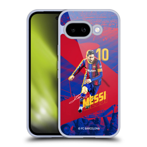 FC Barcelona 2020/21 First Team Group 1 Lionel Messi Soft Gel Case for Google Pixel 9A