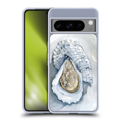 Paul Brent Sea Creatures Oyster White Soft Gel Case for Google Pixel 8 Pro