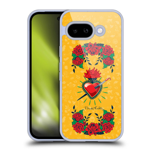 Frida Kahlo Icons Heart and Roses Soft Gel Case for Google Pixel 9A