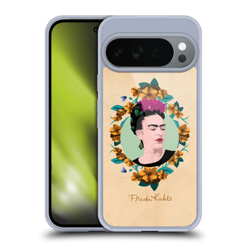 Frida Kahlo Portrait Purple Soft Gel Case for Google Pixel 10