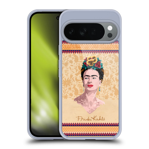 Frida Kahlo Portrait Yellow Soft Gel Case for Google Pixel 10