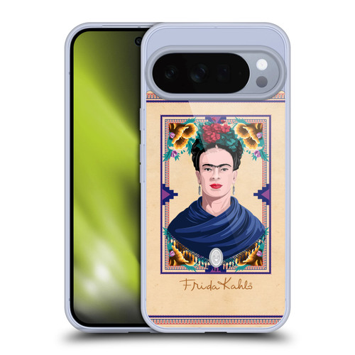 Frida Kahlo Portrait Blue Soft Gel Case for Google Pixel 10 Pro XL