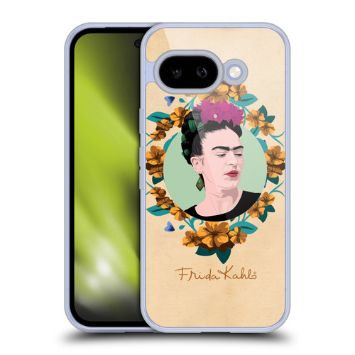 Frida Kahlo Portrait Purple Soft Gel Case for Google Pixel 9A