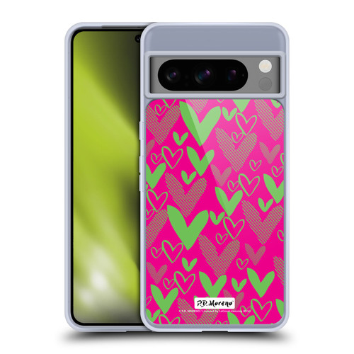 P.D. Moreno Patterns Hearts 1 Soft Gel Case for Google Pixel 8 Pro