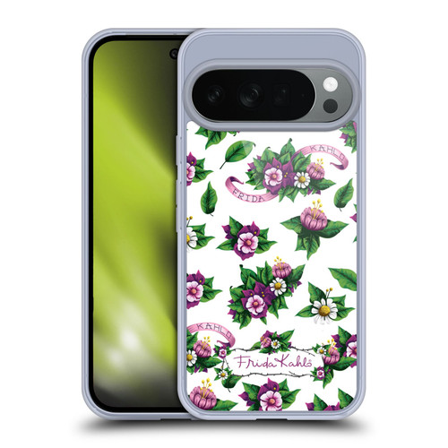 Frida Kahlo Purple Florals Pattern Soft Gel Case for Google Pixel 10