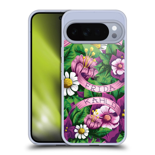 Frida Kahlo Purple Florals Lace Soft Gel Case for Google Pixel 10 Pro XL