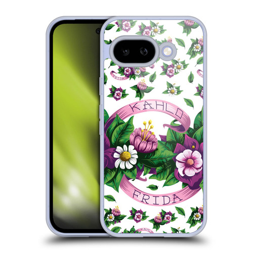Frida Kahlo Purple Florals Ribbon Soft Gel Case for Google Pixel 9A