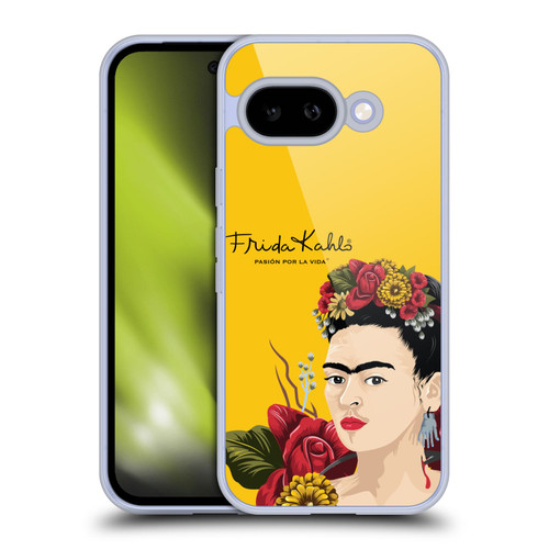 Frida Kahlo Red Florals Portrait Soft Gel Case for Google Pixel 9A