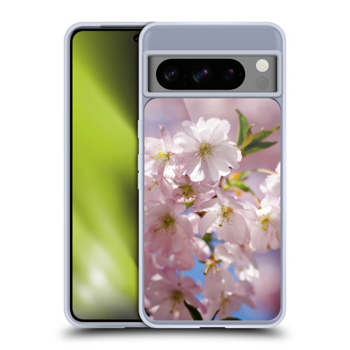 PLdesign Flowers And Leaves Spring Blossom Soft Gel Case for Google Pixel 8 Pro
