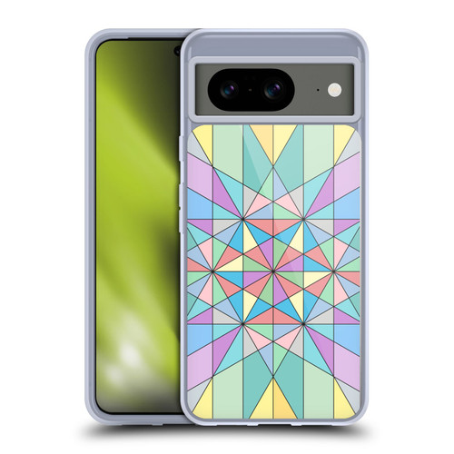 PLdesign Geometric Colourful Pastel Soft Gel Case for Google Pixel 8