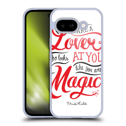 Frida Kahlo Typography Lover White Soft Gel Case for Google Pixel 9A