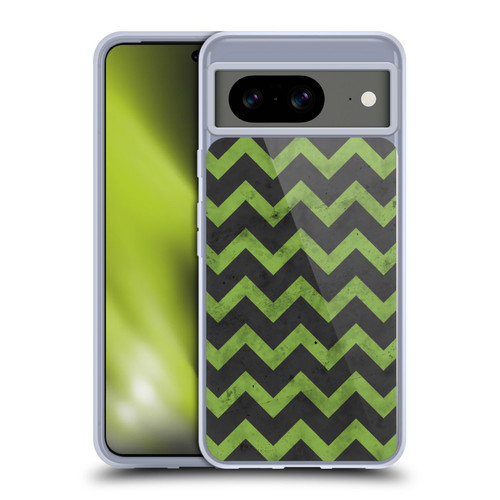PLdesign Geometric Patterns Green Gray Vintage Soft Gel Case for Google Pixel 8