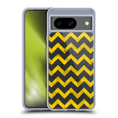PLdesign Geometric Patterns Yellow Gray Vintage Soft Gel Case for Google Pixel 8