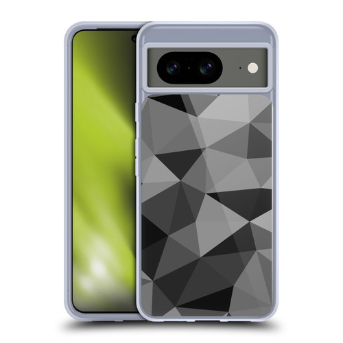 PLdesign Geometric Patterns Dark Gray Mesh Soft Gel Case for Google Pixel 8
