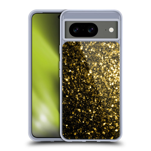 PLdesign Glitter Sparkles Yellow Gold Soft Gel Case for Google Pixel 8