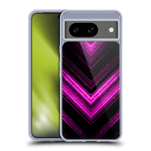 PLdesign Sparkly Metallic Pink Soft Gel Case for Google Pixel 8