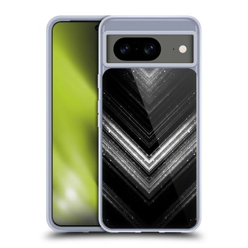 PLdesign Sparkly Metallic Silver Soft Gel Case for Google Pixel 8