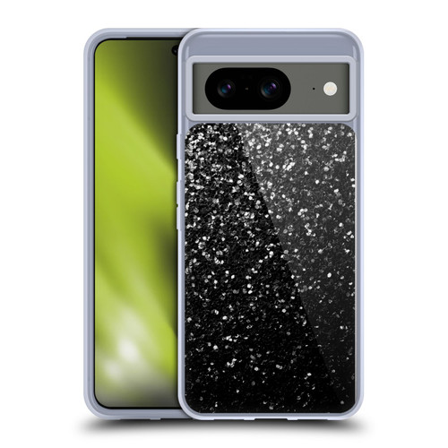 PLdesign Sparkle Prints Black Soft Gel Case for Google Pixel 8