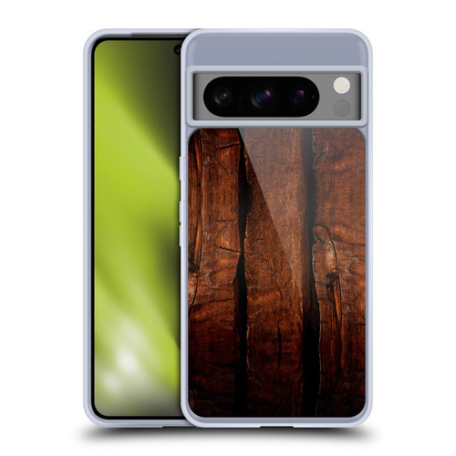 PLdesign Wood Prints Brown Rustic Ombre Soft Gel Case for Google Pixel 8 Pro