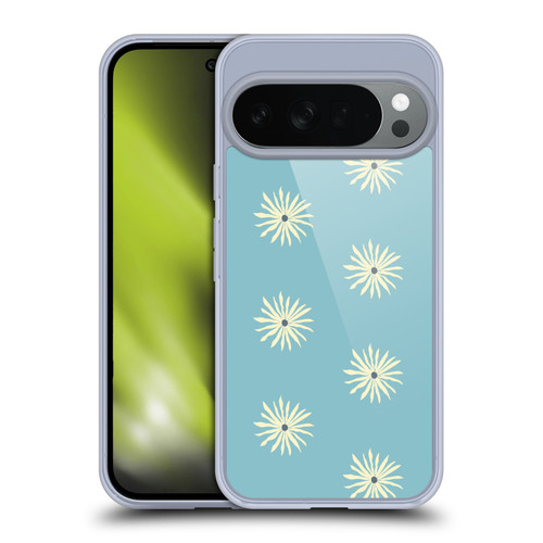 Gabriela Thomeu Retro Sun Blue Soft Gel Case for Google Pixel 10
