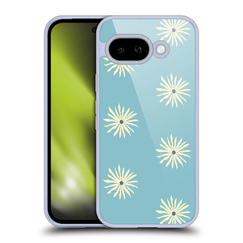 Gabriela Thomeu Retro Sun Blue Soft Gel Case for Google Pixel 9A