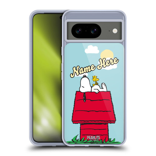 Custom Customised Personalised Peanuts Art Snoopy & Woodstock Soft Gel Case for Google Pixel 8