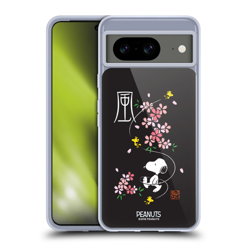 Peanuts Oriental Snoopy Cherry Blossoms Soft Gel Case for Google Pixel 8